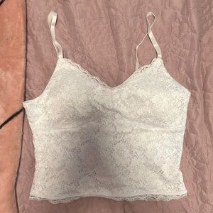 White cami lace top